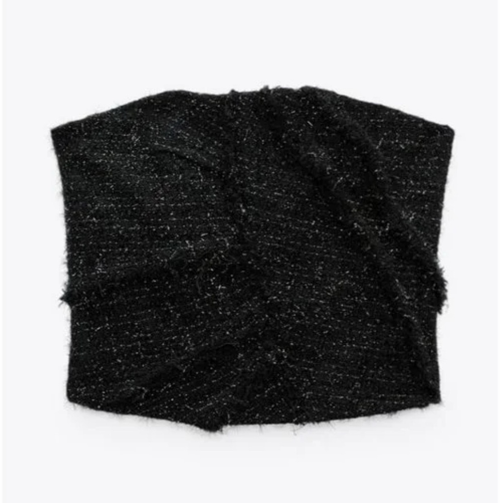 ZARA Sparkly Bustier Top Limited Edition size M - Picture 2 of 9